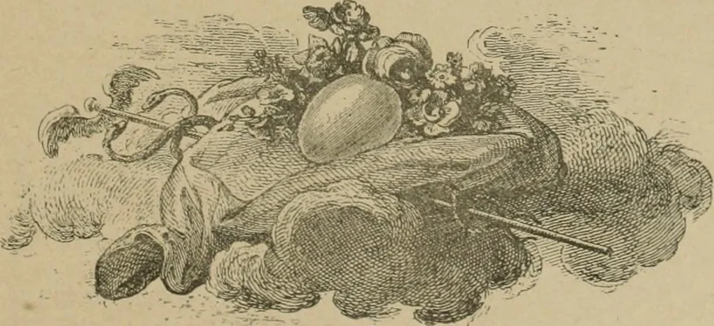 An illustration from Courrier de l'art, 1881, leaf 426
