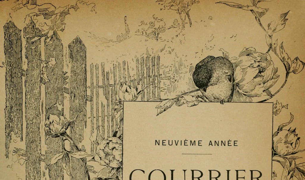 An illustration from Courrier de l'art, 1881, leaf 8