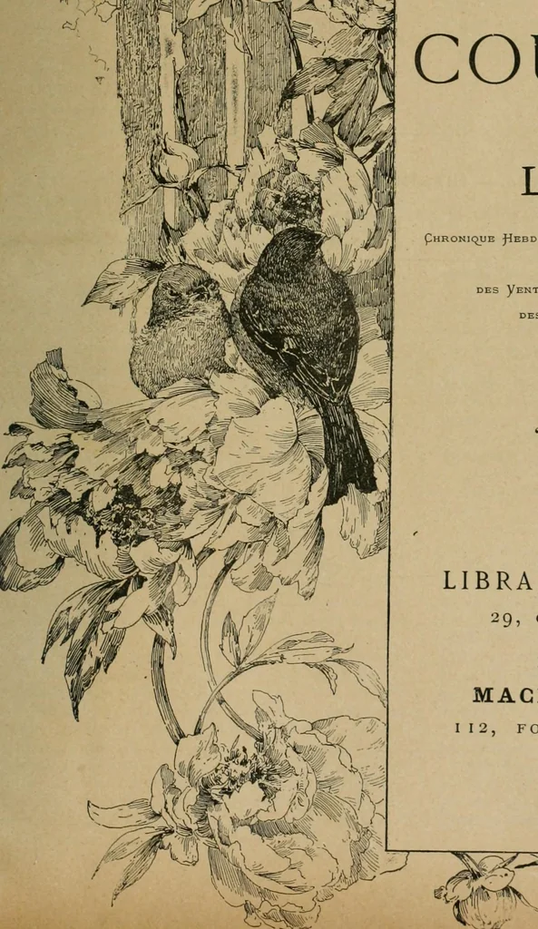 An illustration from Courrier de l'art, 1881, leaf 8