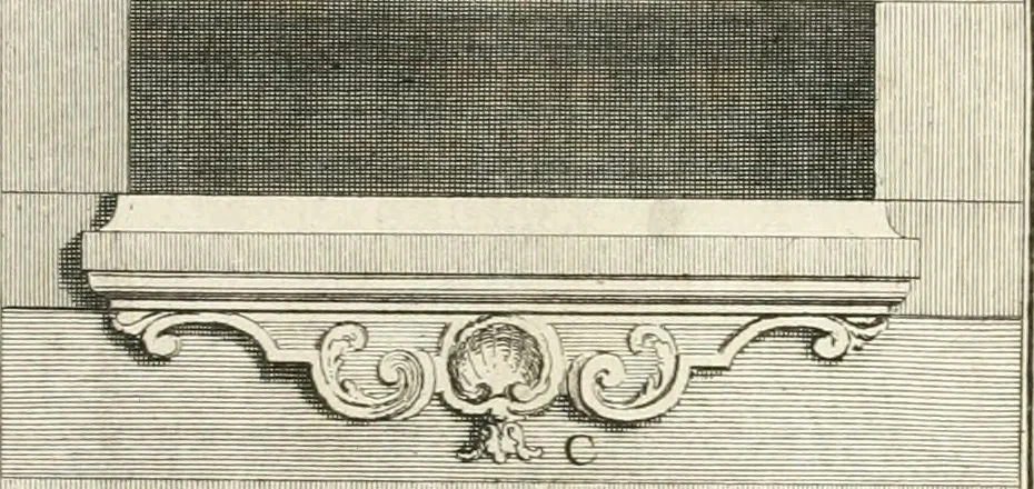 An illustration from Cours d'architecture : qui comprend Les ordres de Vignole, avec des commentaires, les figures & les descriptions de ses plus beaux bâtimens, & de ceux de Michel-Ange, des instructions et des preceptes, & plusieurs nouveaux desseins concernans la distribution & la décoration, la matière & la construction des édifices, la maçonnerie, la charpenterie, la couverture, la serrurerie, la menuiserie, le jardinage, & géneralement tout ce qui regarde l'art de bastir, 1738, leaf 232