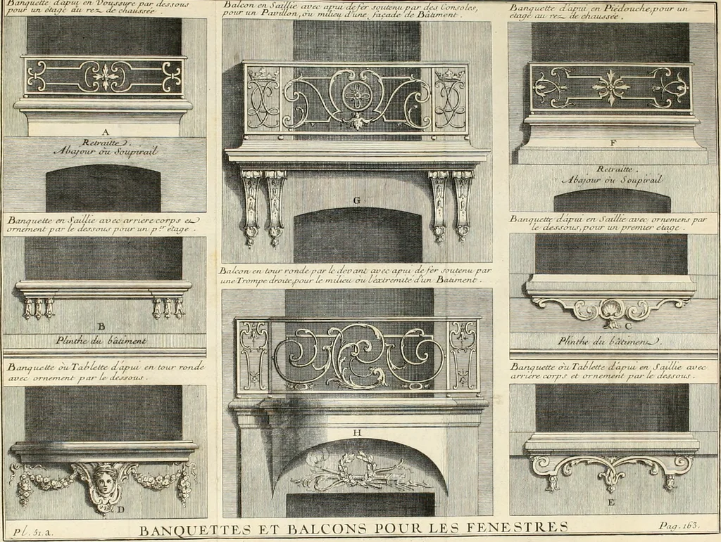 An illustration from Cours d'architecture : qui comprend Les ordres de Vignole, avec des commentaires, les figures & les descriptions de ses plus beaux bâtimens, & de ceux de Michel-Ange, des instructions et des preceptes, & plusieurs nouveaux desseins concernans la distribution & la décoration, la matière & la construction des édifices, la maçonnerie, la charpenterie, la couverture, la serrurerie, la menuiserie, le jardinage, & géneralement tout ce qui regarde l'art de bastir, 1738, leaf 233