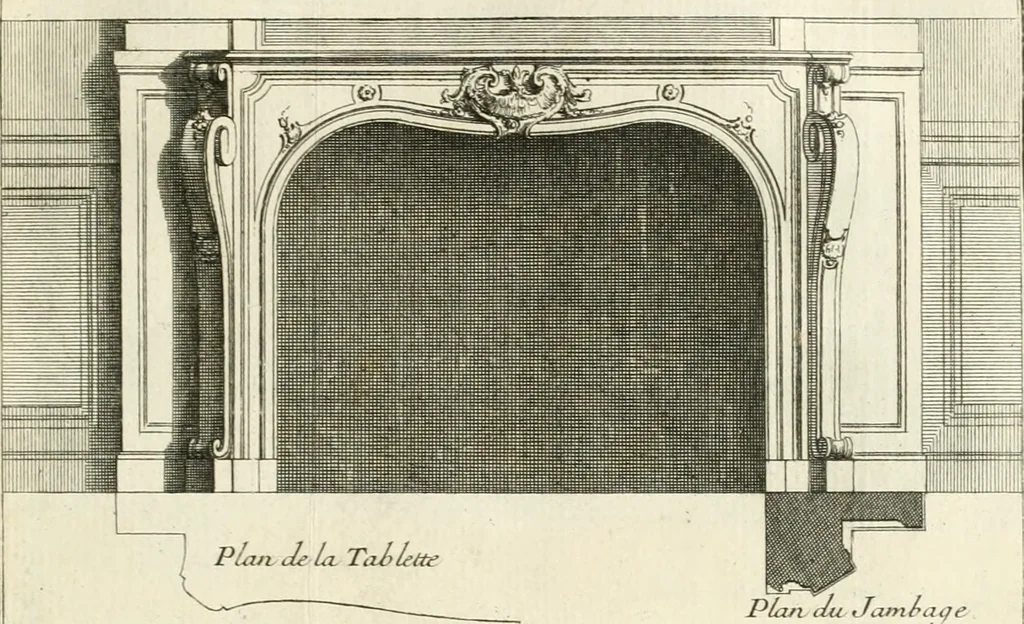 An illustration from Cours d'architecture : qui comprend Les ordres de Vignole, avec des commentaires, les figures & les descriptions de ses plus beaux bâtimens, & de ceux de Michel-Ange, des instructions et des preceptes, & plusieurs nouveaux desseins concernans la distribution & la décoration, la matière & la construction des édifices, la maçonnerie, la charpenterie, la couverture, la serrurerie, la menuiserie, le jardinage, & géneralement tout ce qui regarde l'art de bastir, 1738, leaf 266