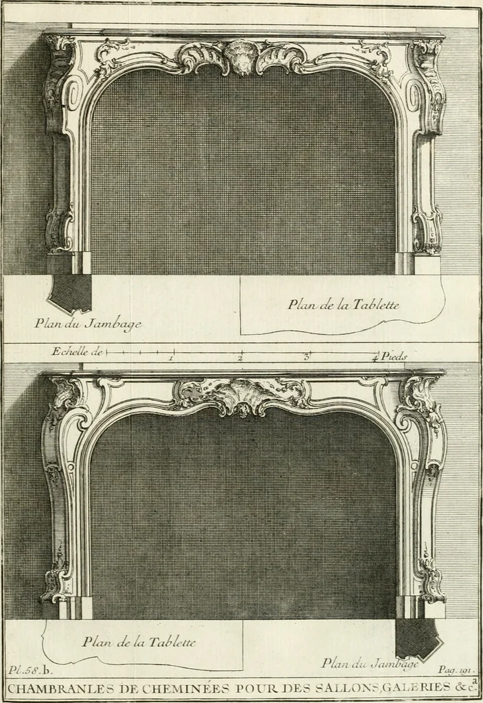 An illustration from Cours d'architecture : qui comprend Les ordres de Vignole, avec des commentaires, les figures & les descriptions de ses plus beaux bâtimens, & de ceux de Michel-Ange, des instructions et des preceptes, & plusieurs nouveaux desseins concernans la distribution & la décoration, la matière & la construction des édifices, la maçonnerie, la charpenterie, la couverture, la serrurerie, la menuiserie, le jardinage, & géneralement tout ce qui regarde l'art de bastir, 1738, leaf 268