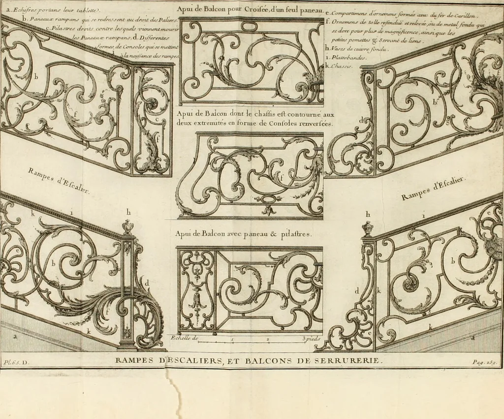 An illustration from Cours d'architecture : qui comprend Les ordres de Vignole, avec des commentaires, les figures & les descriptions de ses plus beaux bâtimens, & de ceux de Michel-Ange, des instructions et des preceptes, & plusieurs nouveaux desseins concernans la distribution & la décoration, la matière & la construction des édifices, la maçonnerie, la charpenterie, la couverture, la serrurerie, la menuiserie, le jardinage, & géneralement tout ce qui regarde l'art de bastir, 1738, leaf 397
