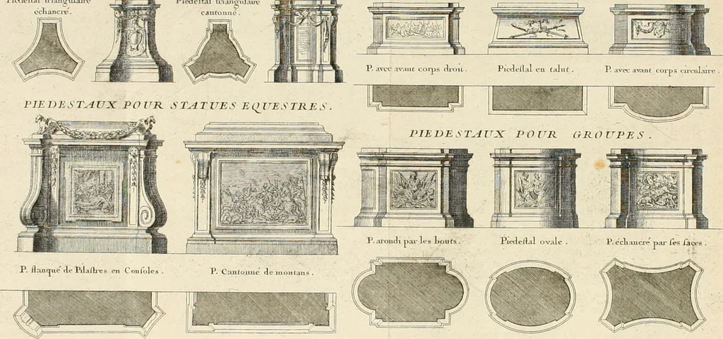 An illustration from Cours d'architecture : qui comprend Les ordres de Vignole, avec des commentaires, les figures & les descriptions de ses plus beaux bâtimens, & de ceux de Michel-Ange, des instructions et des preceptes, & plusieurs nouveaux desseins concernans la distribution & la décoration, la matière & la construction des édifices, la maçonnerie, la charpenterie, la couverture, la serrurerie, la menuiserie, le jardinage, & géneralement tout ce qui regarde l'art de bastir, 1738, leaf 511