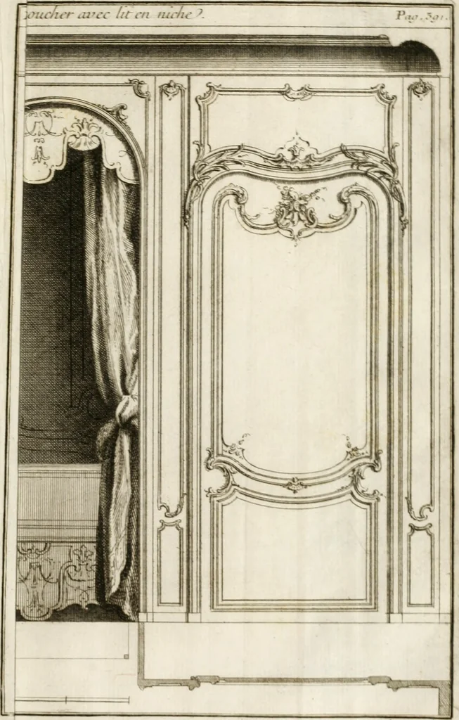 An illustration from Cours d'architecture : qui comprend Les ordres de Vignole, avec des commentaires, les figures & les descriptions de ses plus beaux bâtimens, & de ceux de Michel-Ange, des instructions et des preceptes, & plusieurs nouveaux desseins concernans la distribution & la décoration, la matière & la construction des édifices, la maçonnerie, la charpenterie, la couverture, la serrurerie, la menuiserie, le jardinage, & géneralement tout ce qui regarde l'art de bastir, 1738, leaf 576