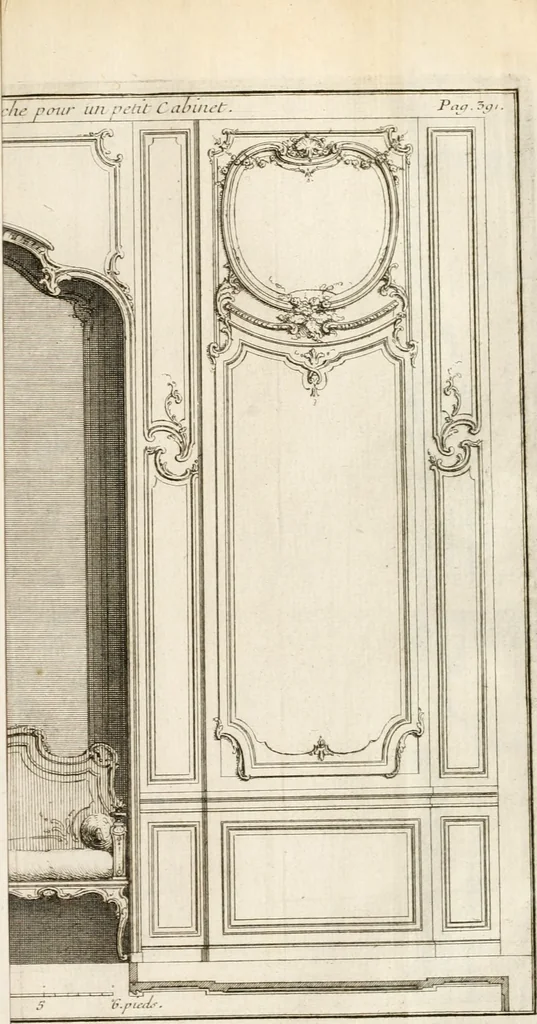 An illustration from Cours d'architecture : qui comprend Les ordres de Vignole, avec des commentaires, les figures & les descriptions de ses plus beaux bâtimens, & de ceux de Michel-Ange, des instructions et des preceptes, & plusieurs nouveaux desseins concernans la distribution & la décoration, la matière & la construction des édifices, la maçonnerie, la charpenterie, la couverture, la serrurerie, la menuiserie, le jardinage, & géneralement tout ce qui regarde l'art de bastir, 1738, leaf 578