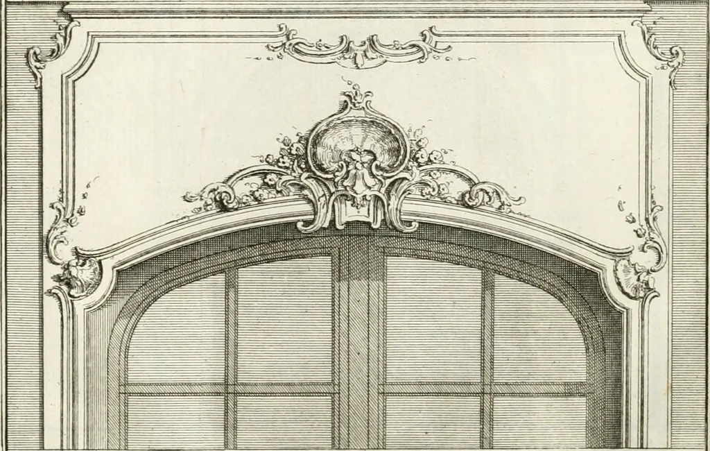An illustration from Cours d'architecture : qui comprend Les ordres de Vignole, avec des commentaires, les figures & les descriptions de ses plus beaux bâtimens, & de ceux de Michel-Ange, des instructions et des preceptes, & plusieurs nouveaux desseins concernans la distribution & la décoration, la matière & la construction des édifices, la maçonnerie, la charpenterie, la couverture, la serrurerie, la menuiserie, le jardinage, & géneralement tout ce qui regarde l'art de bastir, 1738, leaf 582