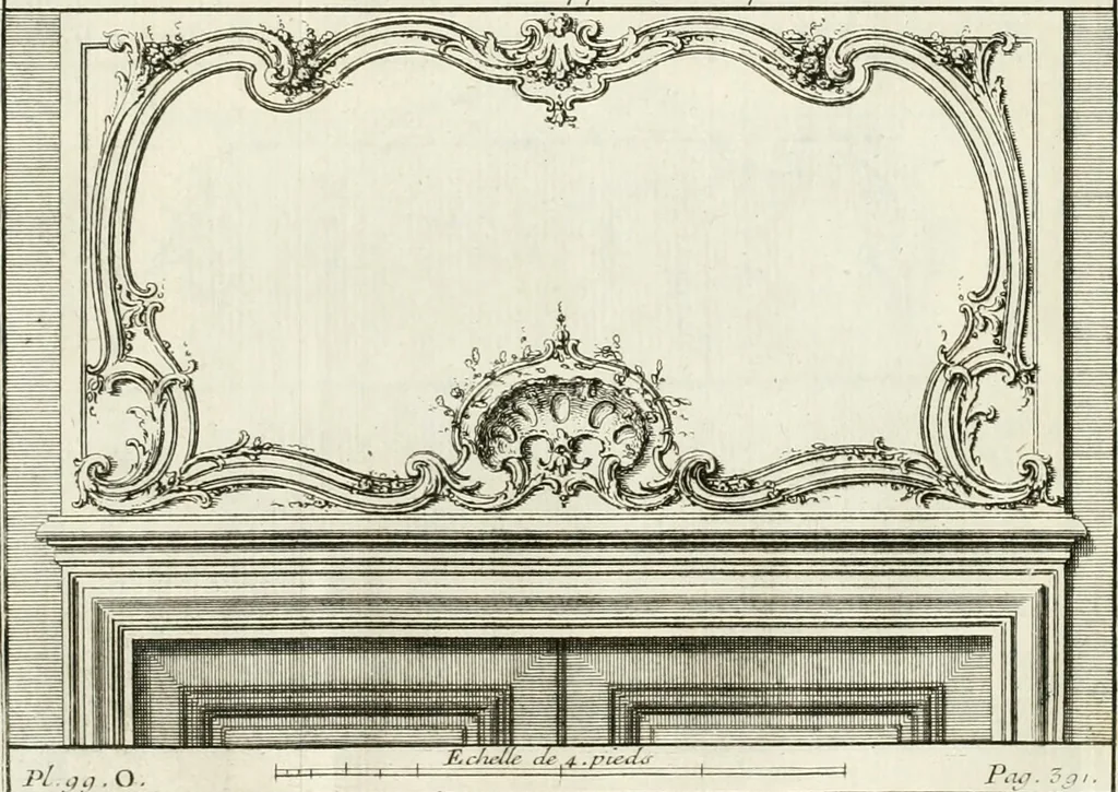 An illustration from Cours d'architecture : qui comprend Les ordres de Vignole, avec des commentaires, les figures & les descriptions de ses plus beaux bâtimens, & de ceux de Michel-Ange, des instructions et des preceptes, & plusieurs nouveaux desseins concernans la distribution & la décoration, la matière & la construction des édifices, la maçonnerie, la charpenterie, la couverture, la serrurerie, la menuiserie, le jardinage, & géneralement tout ce qui regarde l'art de bastir, 1738, leaf 588