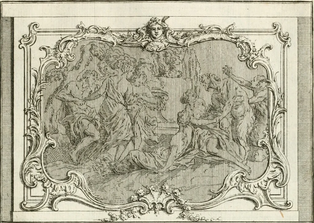 An illustration from Cours d'architecture : qui comprend Les ordres de Vignole, avec des commentaires, les figures & les descriptions de ses plus beaux bâtimens, & de ceux de Michel-Ange, des instructions et des preceptes, & plusieurs nouveaux desseins concernans la distribution & la décoration, la matière & la construction des édifices, la maçonnerie, la charpenterie, la couverture, la serrurerie, la menuiserie, le jardinage, & géneralement tout ce qui regarde l'art de bastir, 1738, leaf 590