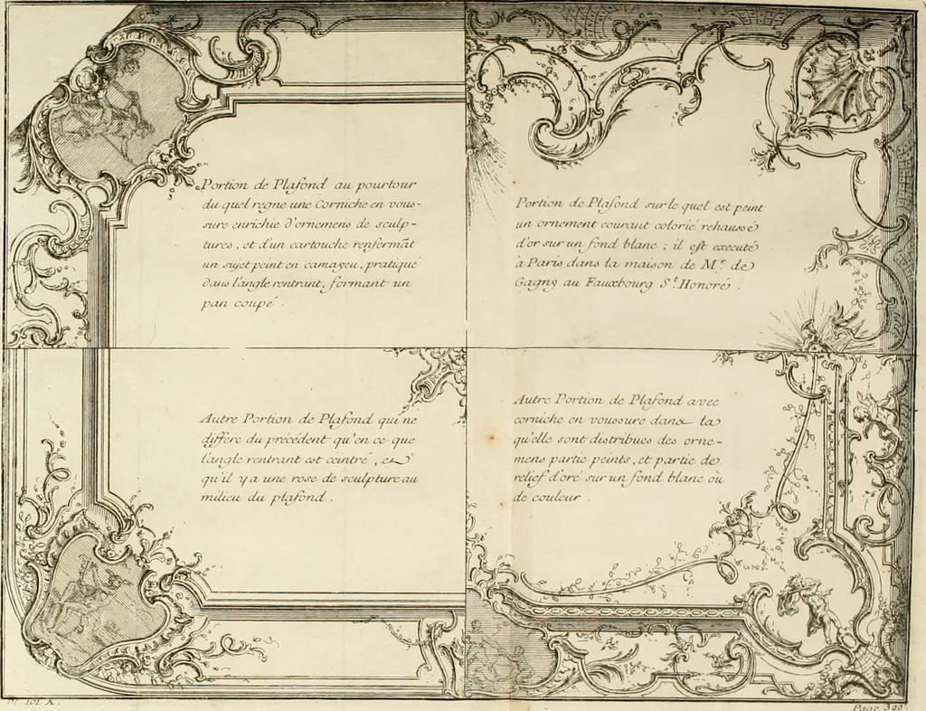 An illustration from Cours d'architecture : qui comprend Les ordres de Vignole, avec des commentaires, les figures & les descriptions de ses plus beaux bâtimens, & de ceux de Michel-Ange, des instructions et des preceptes, & plusieurs nouveaux desseins concernans la distribution & la décoration, la matière & la construction des édifices, la maçonnerie, la charpenterie, la couverture, la serrurerie, la menuiserie, le jardinage, & géneralement tout ce qui regarde l'art de bastir, 1738, leaf 609