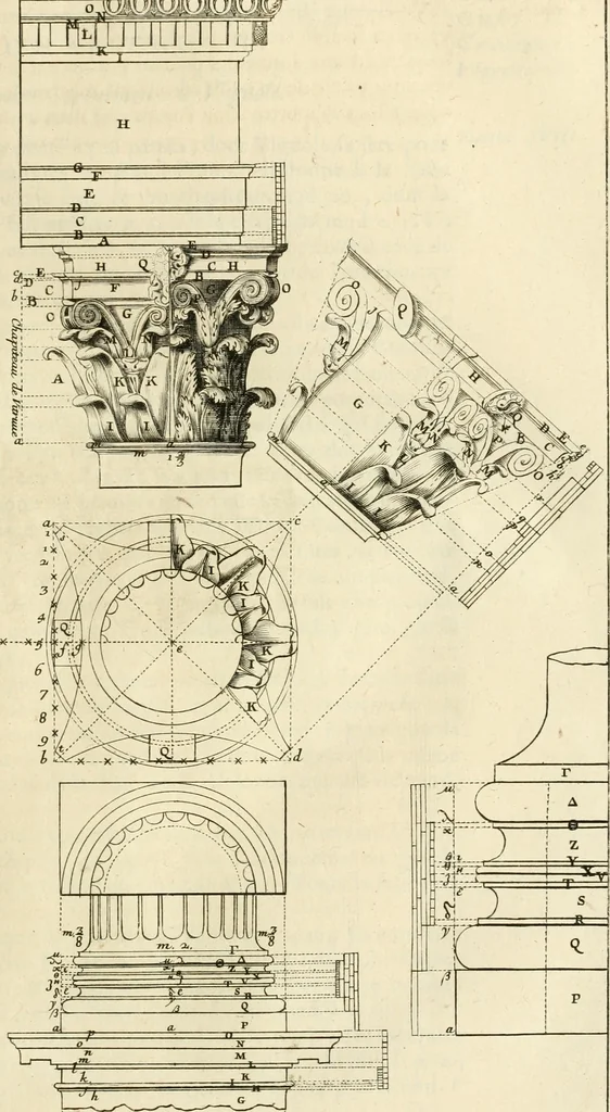 An illustration from Cours d'architecture enseigné dans l'Academie royale d'architecture : premiere[-cinquième] partie ..., 1675, leaf 142
