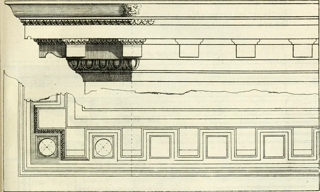 An illustration from Cours d'architecture enseigné dans l'Academie royale d'architecture : premiere[-cinquième] partie ..., 1675, leaf 312