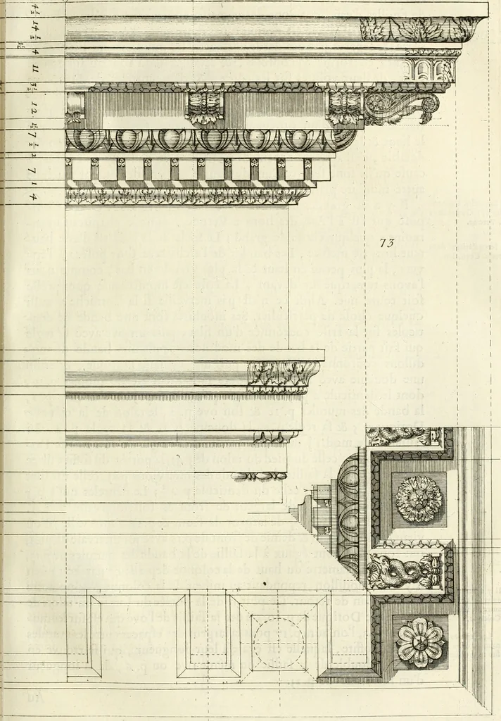 An illustration from Cours d'architecture enseigné dans l'Academie royale d'architecture : premiere[-cinquième] partie ..., 1675, leaf 334