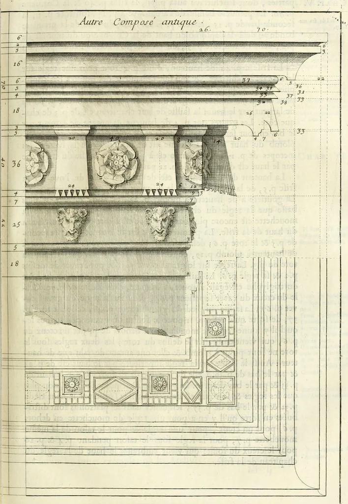 An illustration from Cours d'architecture enseigné dans l'Academie royale d'architecture : premiere[-cinquième] partie ..., 1675, leaf 340