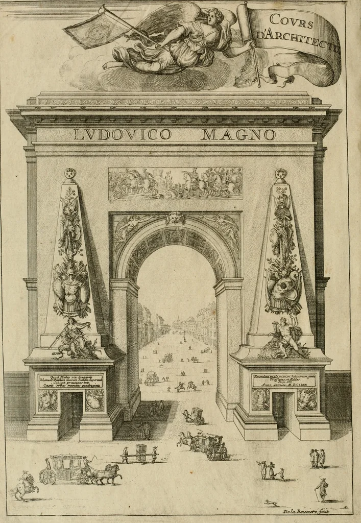 An illustration from Cours d'architecture enseigné dans l'Academie royale d'architecture : premiere[-cinquième] partie ..., 1675, leaf 5