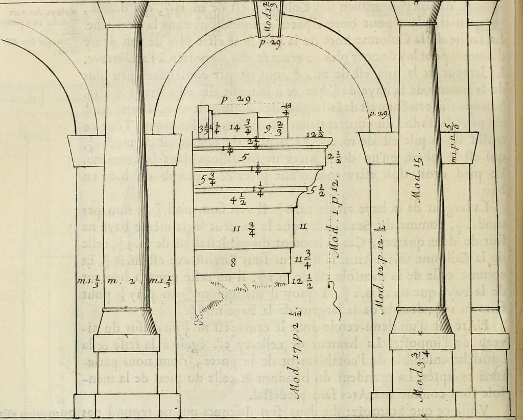 An illustration from Cours d'architecture enseigné dans l'Academie royale d'architecture : premiere[-cinquième] partie ..., 1675, leaf 573