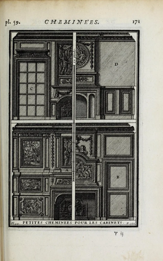An illustration from Cours d'architecture qui comprend les ordres de Vignole : avec des commentaires, les figures & descriptions de ses plus beaux bâtimens, & de ceux de Michel-Ange ... & tout ce qui regarde l'art de bâtir : avec une ample explication par ordre alphabetique de tous les termes, 1691, leaf 283