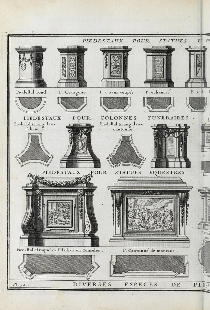 An illustration from Cours d'architecture qui comprend les ordres de Vignole : avec des commentaires, les figures & descriptions de ses plus beaux bâtimens, & de ceux de Michel-Ange ... & tout ce qui regarde l'art de bâtir : avec une ample explication par ordre alphabetique de tous les termes, 1691, leaf 510
