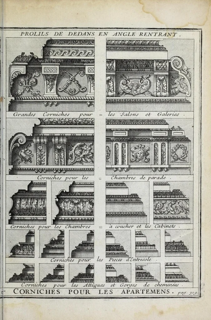 An illustration from Cours d'architecture qui comprend les ordres de Vignole : avec des commentaires, les figures & descriptions de ses plus beaux bâtimens, & de ceux de Michel-Ange ... & tout ce qui regarde l'art de bâtir : avec une ample explication par ordre alphabetique de tous les termes, 1691, leaf 531
