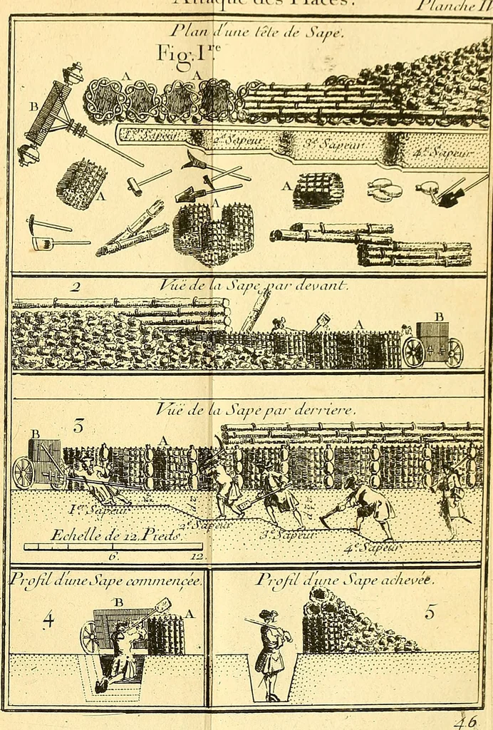 An illustration from Cours de mathématique : contenant toutes les parties de cette science, mises à la portée des commençants, 1757, leaf 128