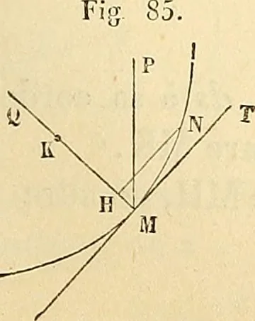 An illustration from Cours de mécanique de l'École polytechnique, 1883, leaf 206
