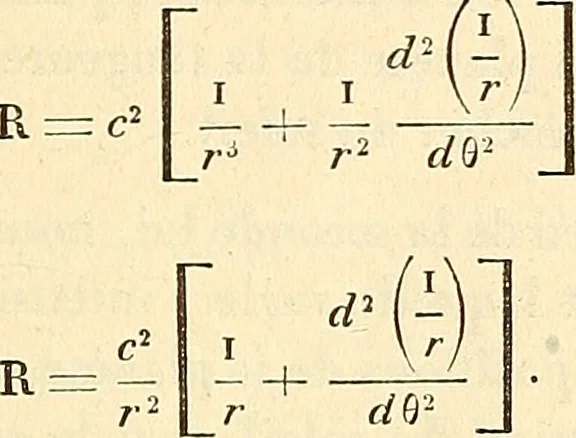 An illustration from Cours de mécanique de l'École polytechnique, 1883, leaf 252