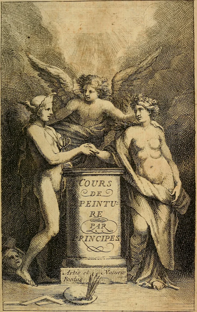 An illustration from Cours de peinture par principes, 1708, leaf 6