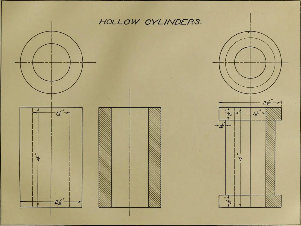 An illustration from A course in mechanical drawing for evening schools and self-instruction, 1896, leaf 29