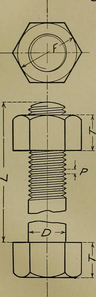 An illustration from A course in mechanical drawing for evening schools and self-instruction, 1896, leaf 53