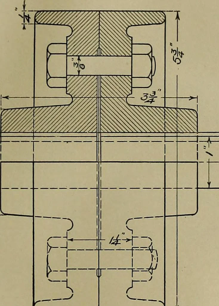 An illustration from A course in mechanical drawing for evening schools and self-instruction, 1896, leaf 61