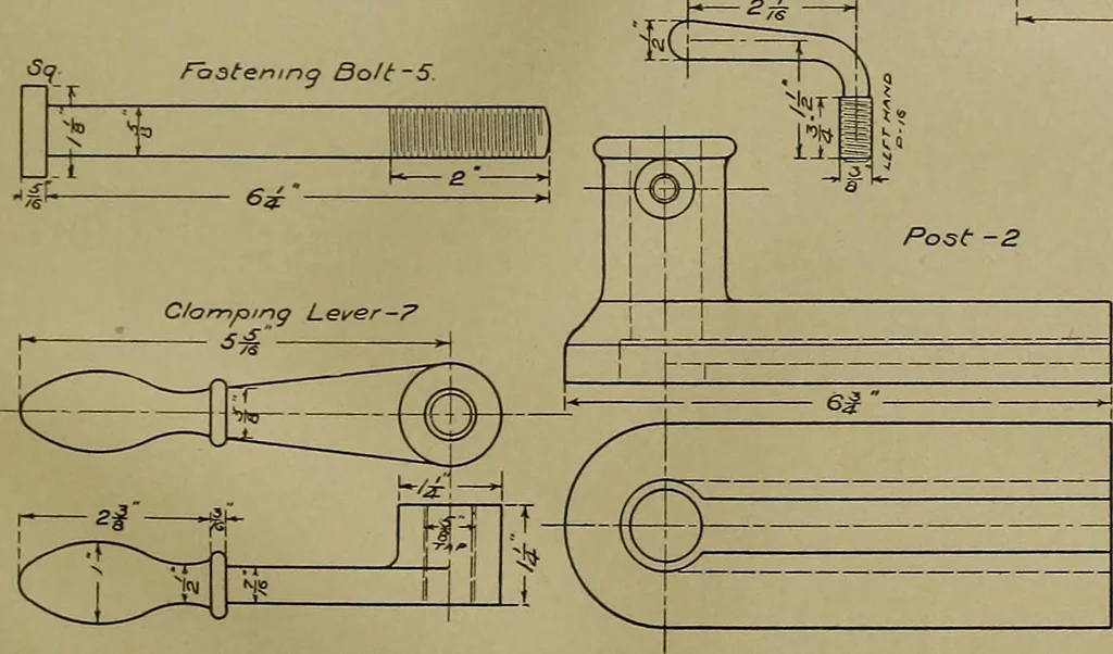 An illustration from A course in mechanical drawing for evening schools and self-instruction, 1896, leaf 83
