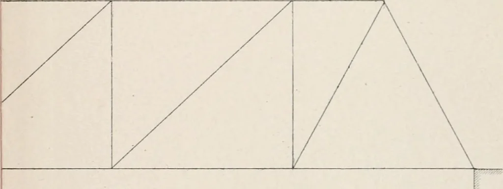 An illustration from A course on the stresses in bridge and roof trusses, arched ribs and suspension bridges, 1904, leaf 536