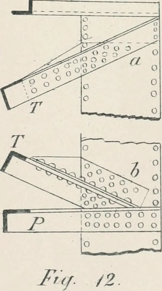 An illustration from A course on the stresses in bridge and roof trusses, arched ribs and suspension bridges, 1904, leaf 554