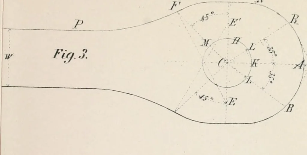 An illustration from A course on the stresses in bridge and roof trusses, arched ribs and suspension bridges, 1904, leaf 556
