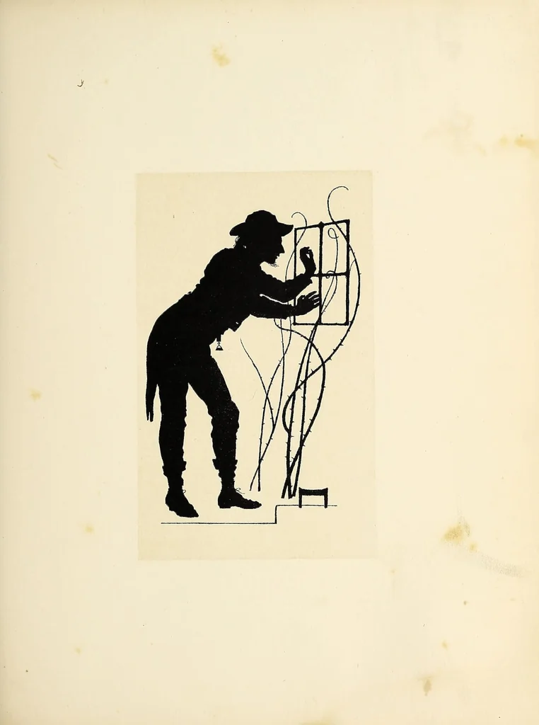 An illustration from The courtin', 1874, leaf 23