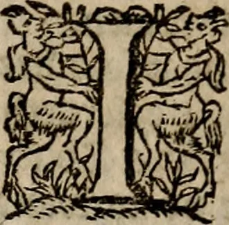 An illustration from The courtier of Count Baldessar Castilio : deuided into foure books : verie necessarie and profitable for young gentlemen and gentlewomen abiding in court, pallace, or place, 1588, leaf 12