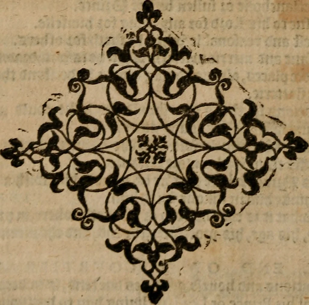 An illustration from The courtier of Count Baldessar Castilio : deuided into foure books : verie necessarie and profitable for young gentlemen and gentlewomen abiding in court, pallace, or place, 1588, leaf 613