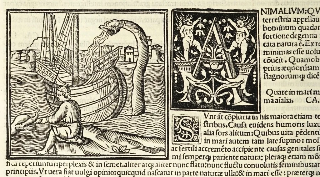An illustration from C. Plinij Secundi Veronensis Historiae naturalis libri xxxvij, 1513, leaf 132