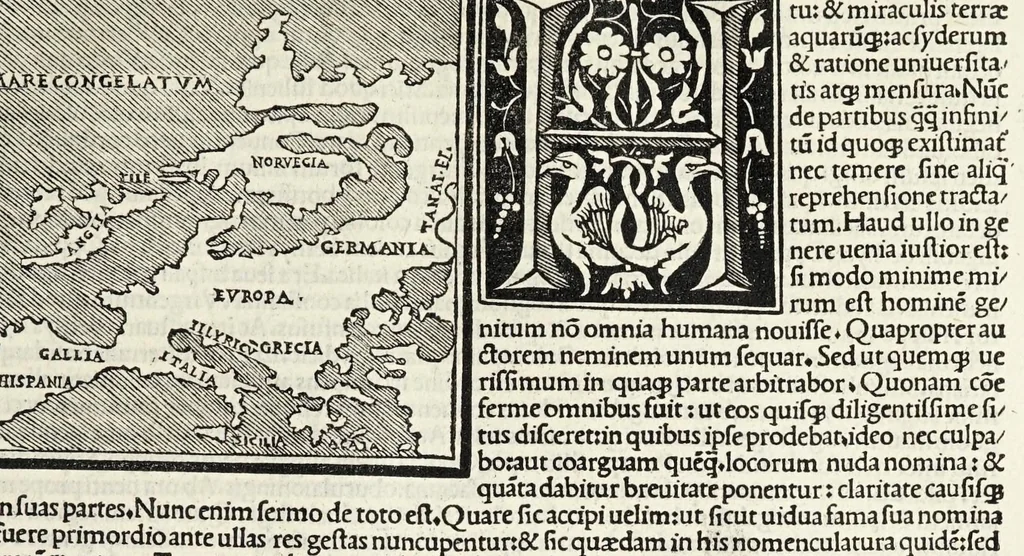 An illustration from C. Plinij Secundi Veronensis Historiae naturalis libri xxxvij, 1513, leaf 55