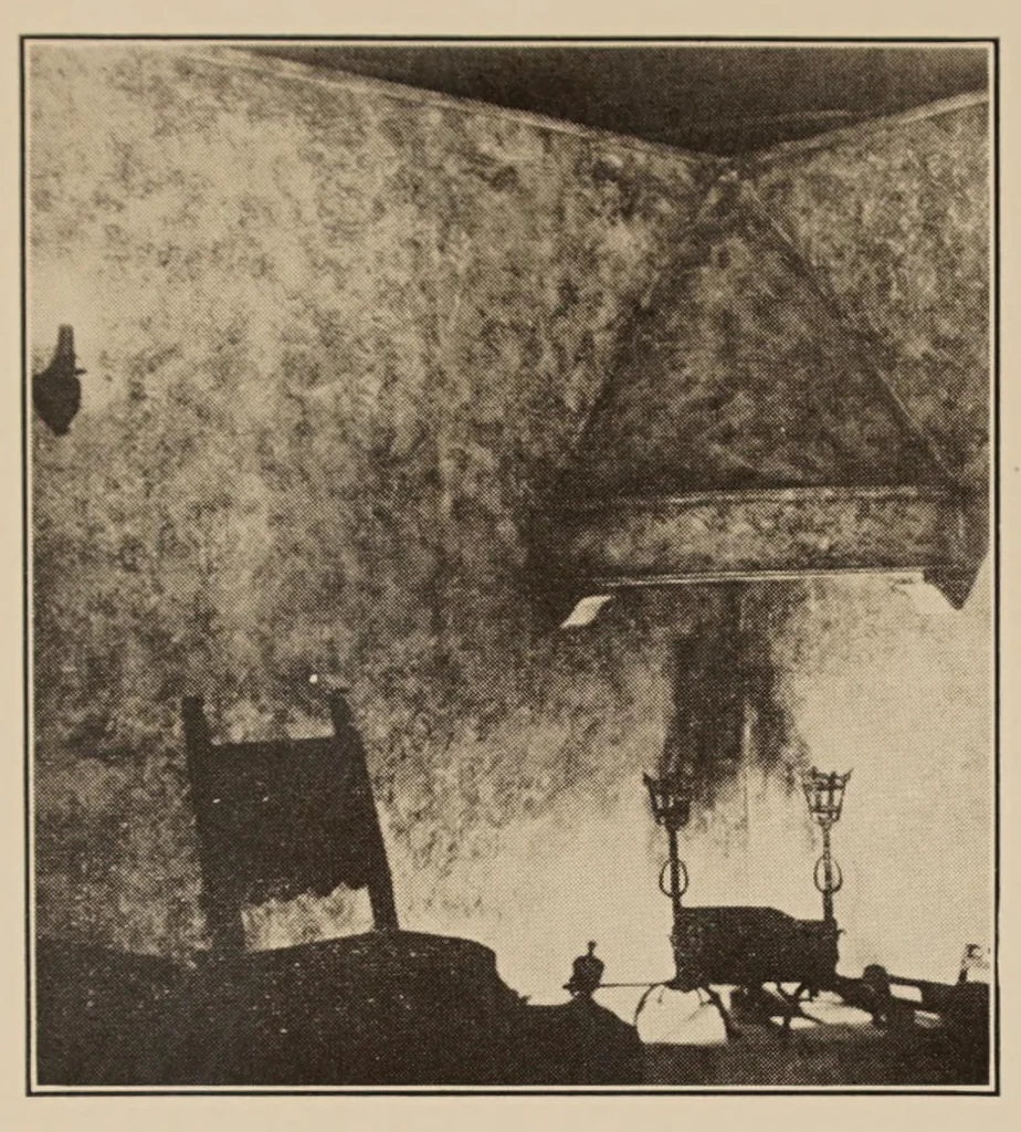 An illustration from Craftex : a permanent wall finish applied with a brush, 1920, leaf 6