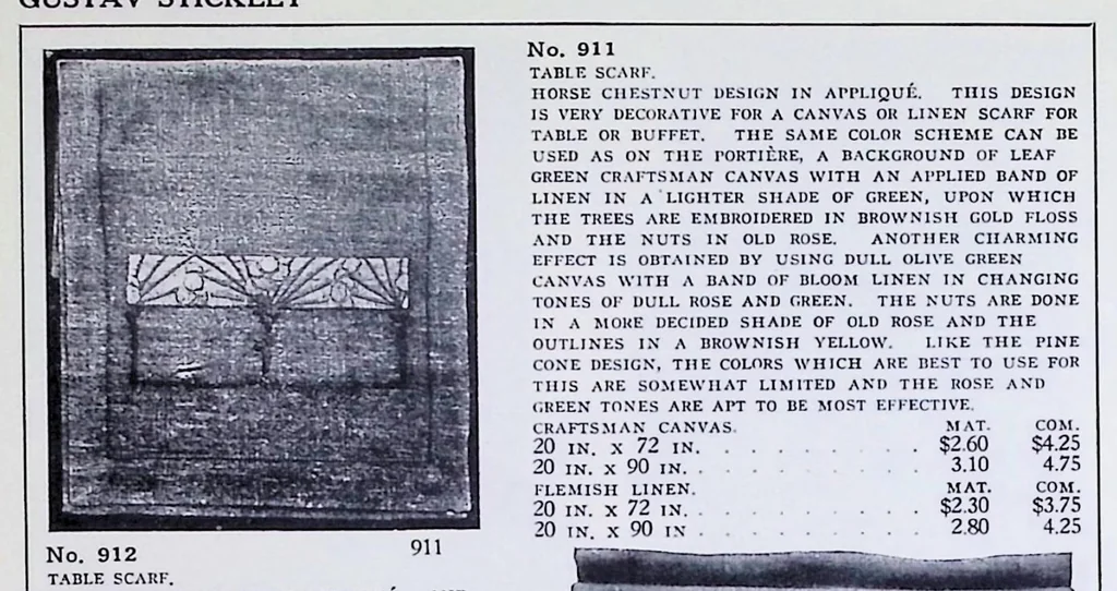 An illustration from Craftsman Furnishings For The Home, 1912, leaf 43