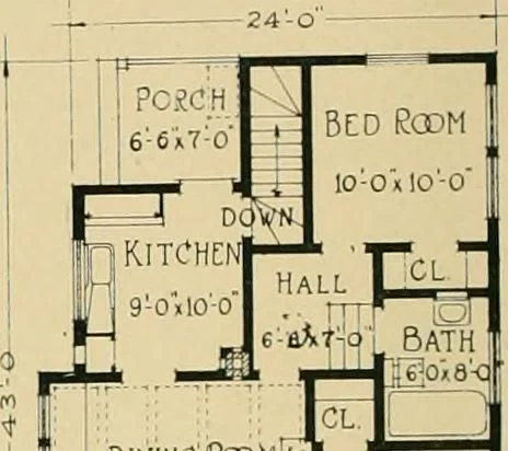 An illustration from Craftsman bungalows : a collection of the latest designs dedicated to the lover of a convenient home by Jud Yoho., 1912, leaf 55