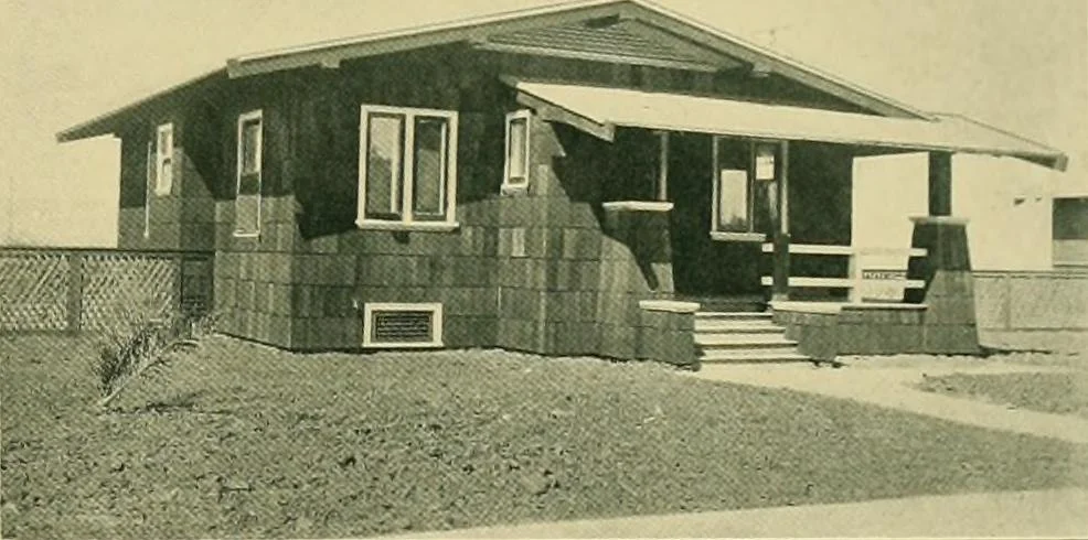 An illustration from Craftsman bungalows : a collection of the latest designs dedicated to the lover of a convenient home by Jud Yoho., 1912, leaf 72