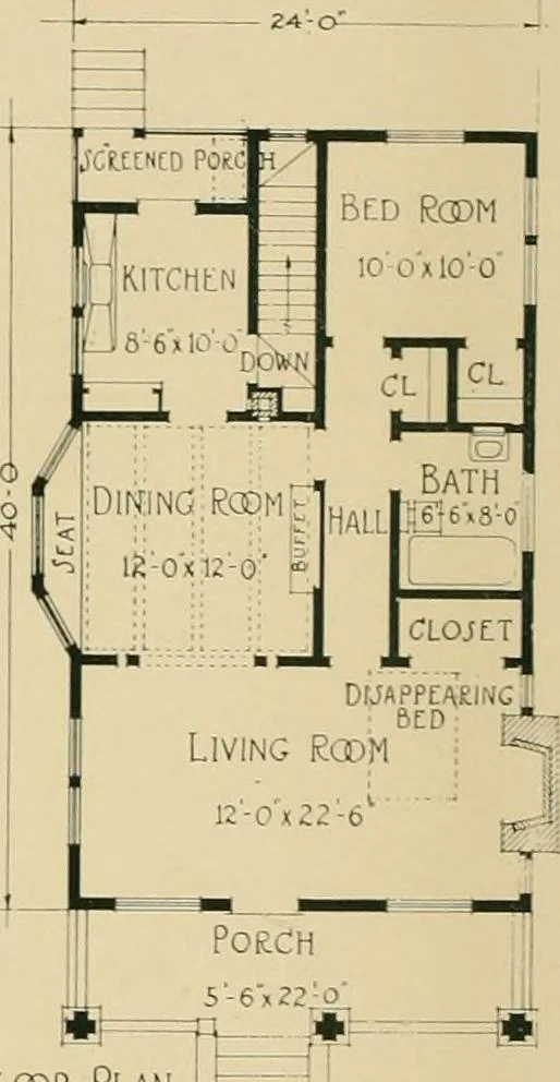 An illustration from Craftsman bungalows : a collection of the latest designs dedicated to the lover of a convenient home by Jud Yoho., 1912, leaf 75