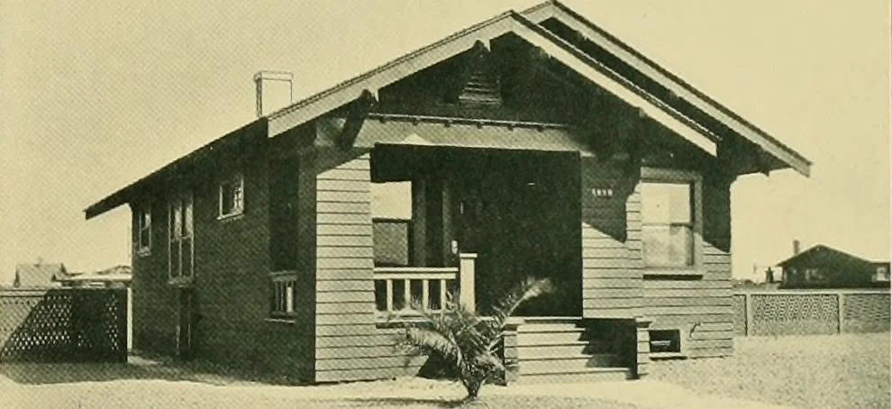 An illustration from Craftsman bungalows : a collection of the latest designs dedicated to the lover of a convenient home by Jud Yoho., 1912, leaf 80