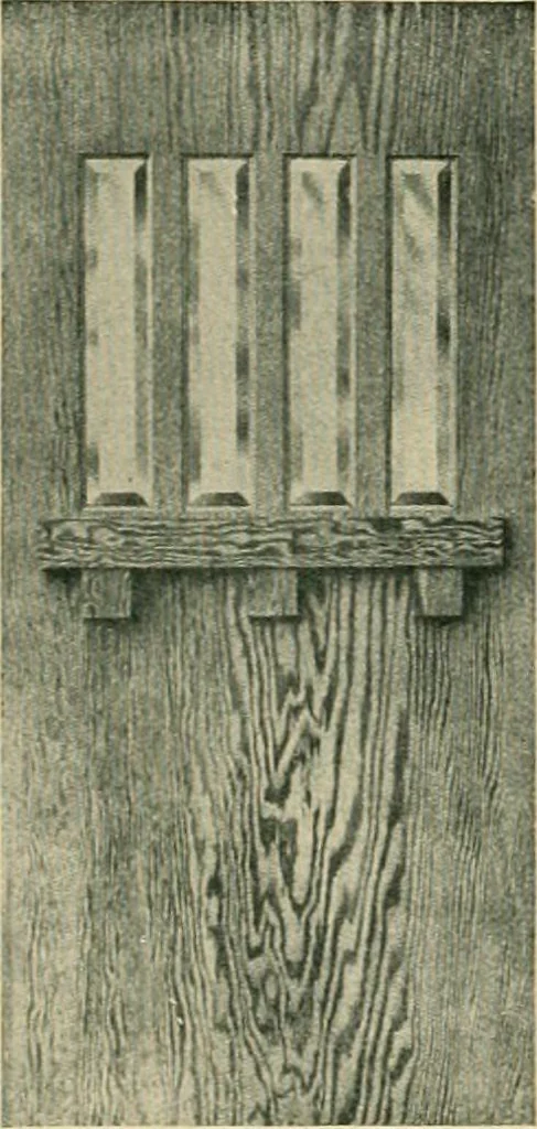 An illustration from Craftsman bungalows : a collection of the latest designs dedicated to the lover of a convenient home by Jud Yoho., 1912, leaf 87