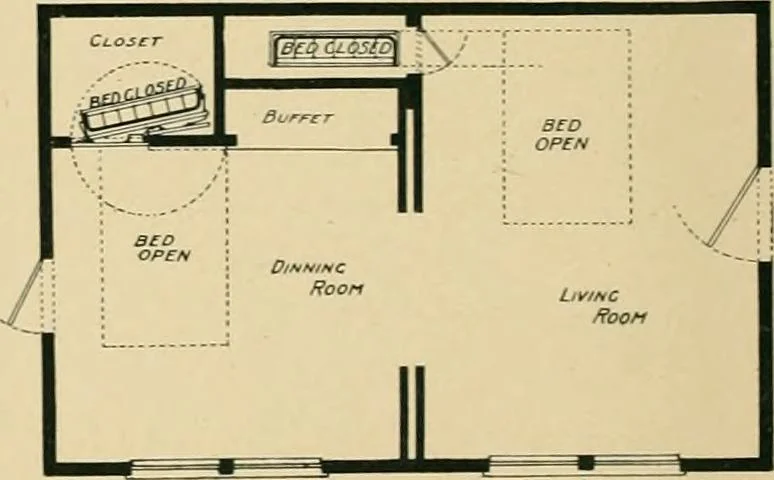 An illustration from Craftsman bungalows : a collection of the latest designs dedicated to the lover of a convenient home by Jud Yoho., 1912, leaf 93