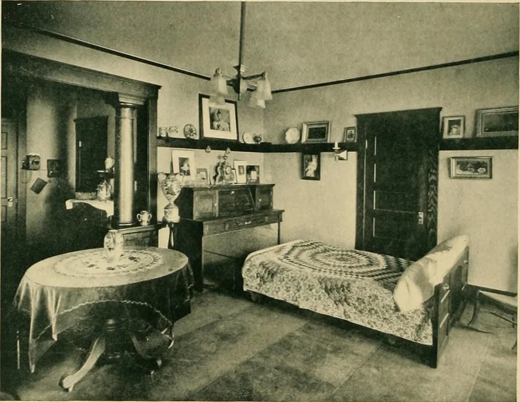 An illustration from Craftsman bungalows : a collection of the latest designs dedicated to the lover of a convenient home by Jud Yoho., 1912, leaf 97