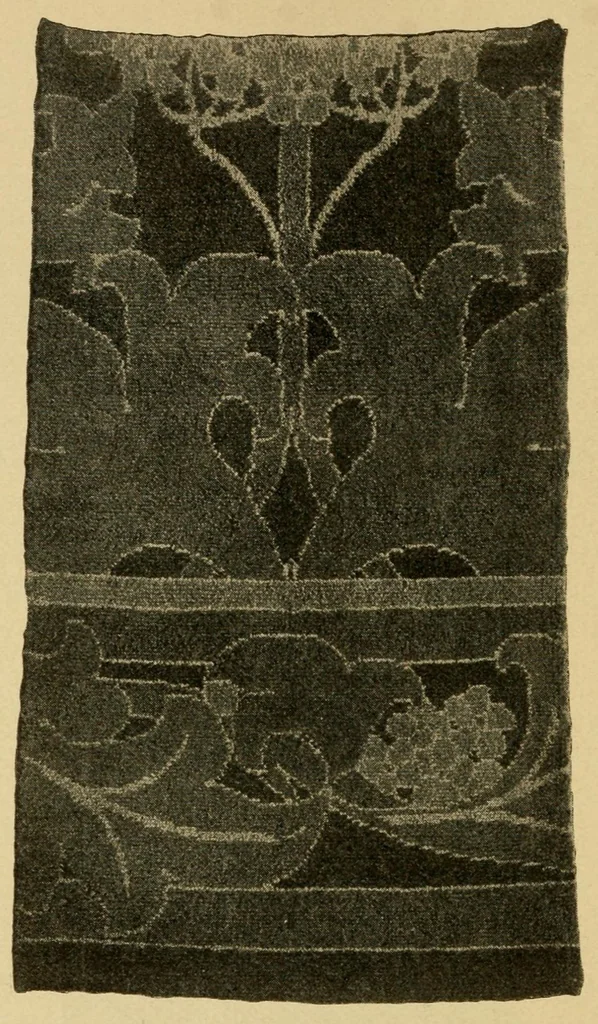 An illustration from Craftsman fabrics and needlework from the Craftsman workshops., 1906, leaf 104